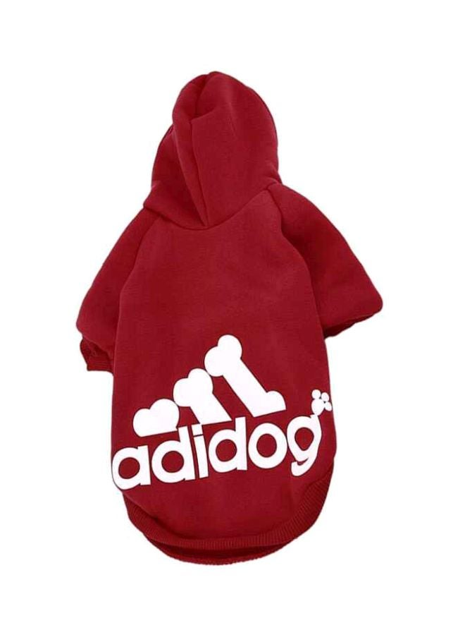 OUTAD Winter Autumn Coat With Hoodie Red XXL  - Image 1