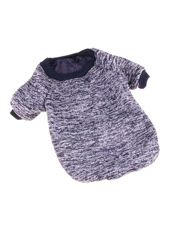 أوتاد سترة شتوية من القطن أزرق كحلي/أبيض XXL - Image 1