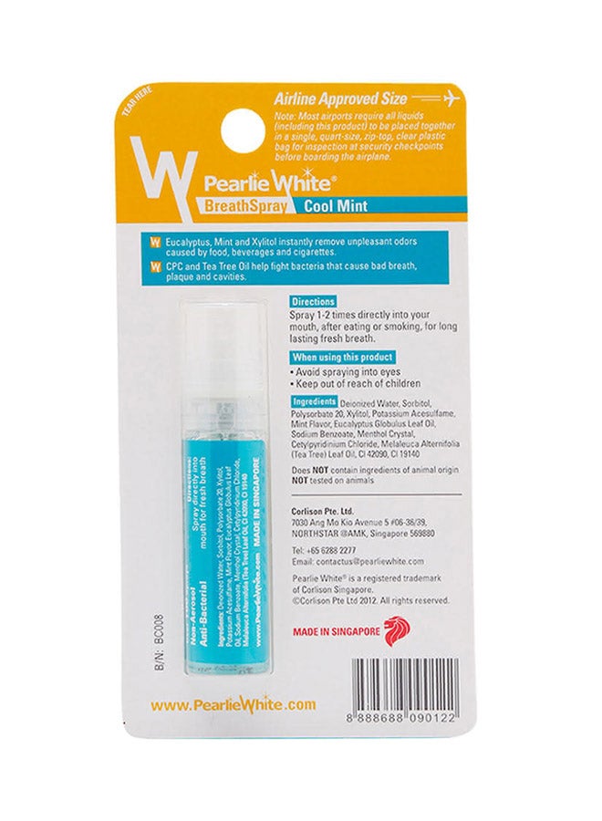 Pearlie White Breath Spray - Cool Mint 8.5ml - Image 1