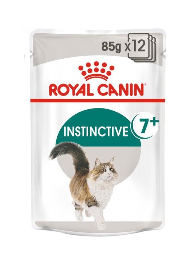 ROYAL CANIN 12-Piece Feline Health Nutrition Instinctive +7 Gravy Wet Food Pouches 85grams  - Image 1