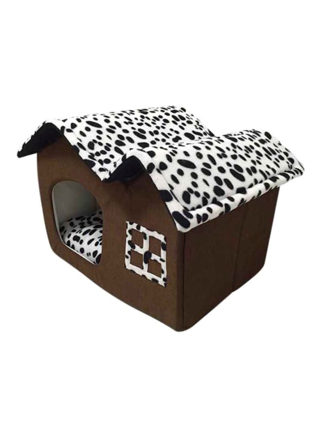QiaoKai Bed House For Dog And Cat White/Coffee  - Image 1