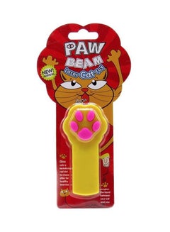 Generic Paw Beam Laser Cat Toy Yellow/Pink 