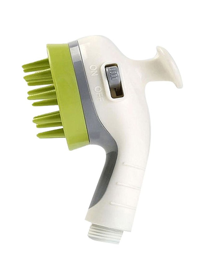 UNIVERSAL Water Sprayer Massager Head White/Green 13x7x8cm - Image 1