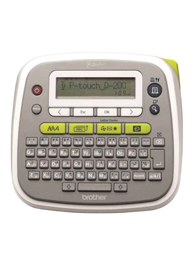 Brother PT-D200 Label Maker Grey/White
