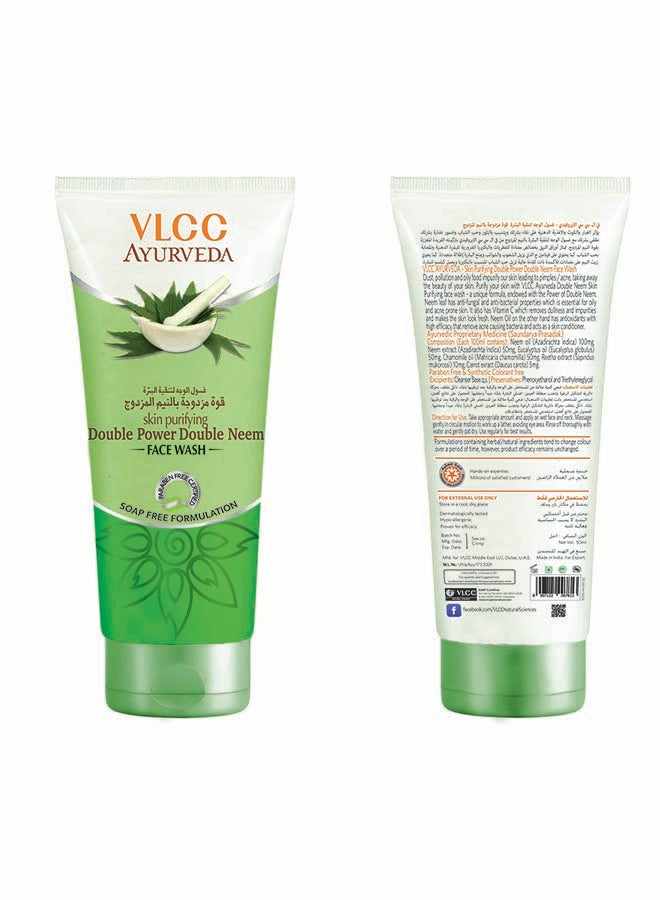 VLCC - Double Power Double Neem Skin Purifying Face Wash Multicolour 50ml - Image 1