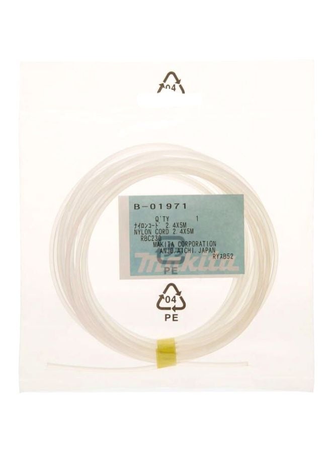 Makita - Nylon Cord White 2.4x5meter - Image 1