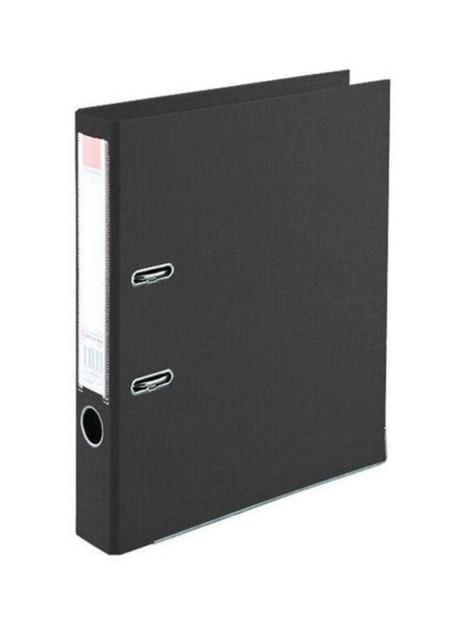 ATLAS - Lever Arch File Folder Black/Silver - Image 1