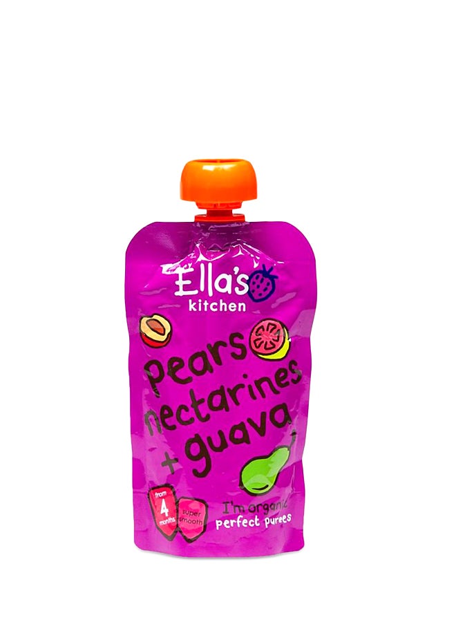 Organic Pear Nectarine And Guava Drink 120grams