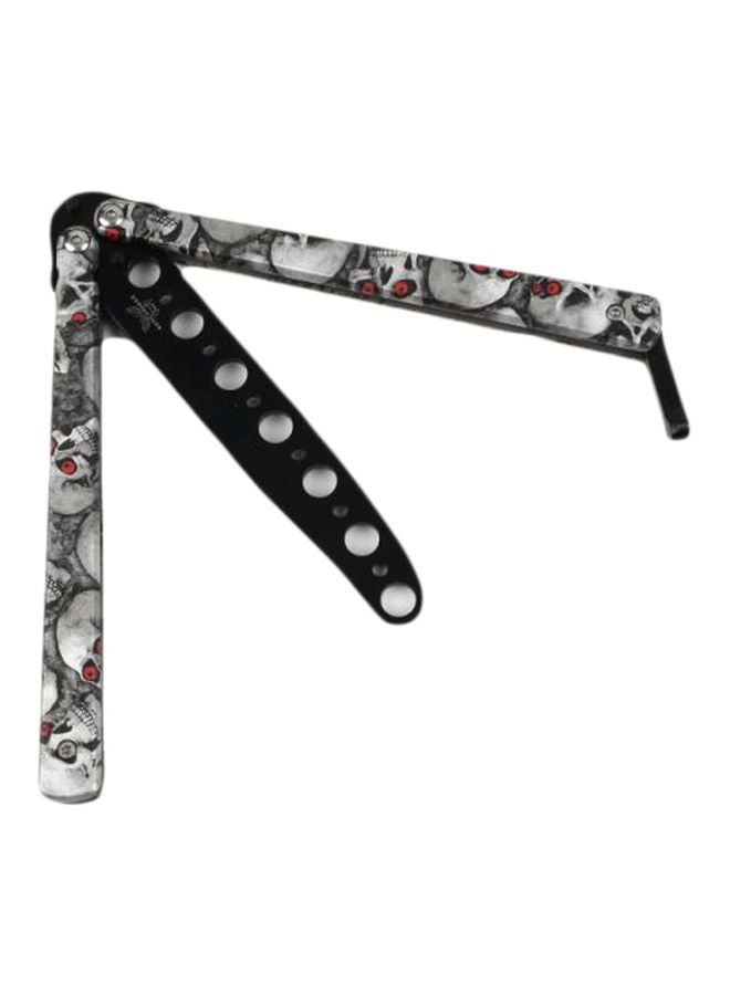 Generic Butterfly Comb Style Knife Trainer Tool Grey/Black 8.75inch