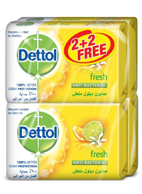 Fresh Anti Bacterial Bar Soap 120g 2 + 2 Free 120grams