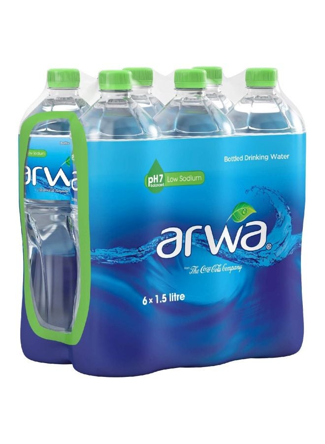 Natural Water Bottled 1.5Liters Pack of 6