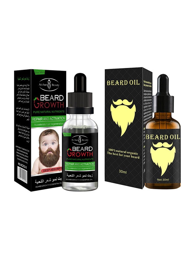 Aichun beauty - Pack of 2 Beard Growth Oil 30ml - Image 1