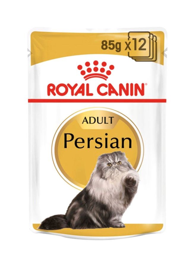 ROYAL CANIN Feline Breed Nutrition Persian Wet Food Pouches 85g Pack Of 12 85grams  - Image 1