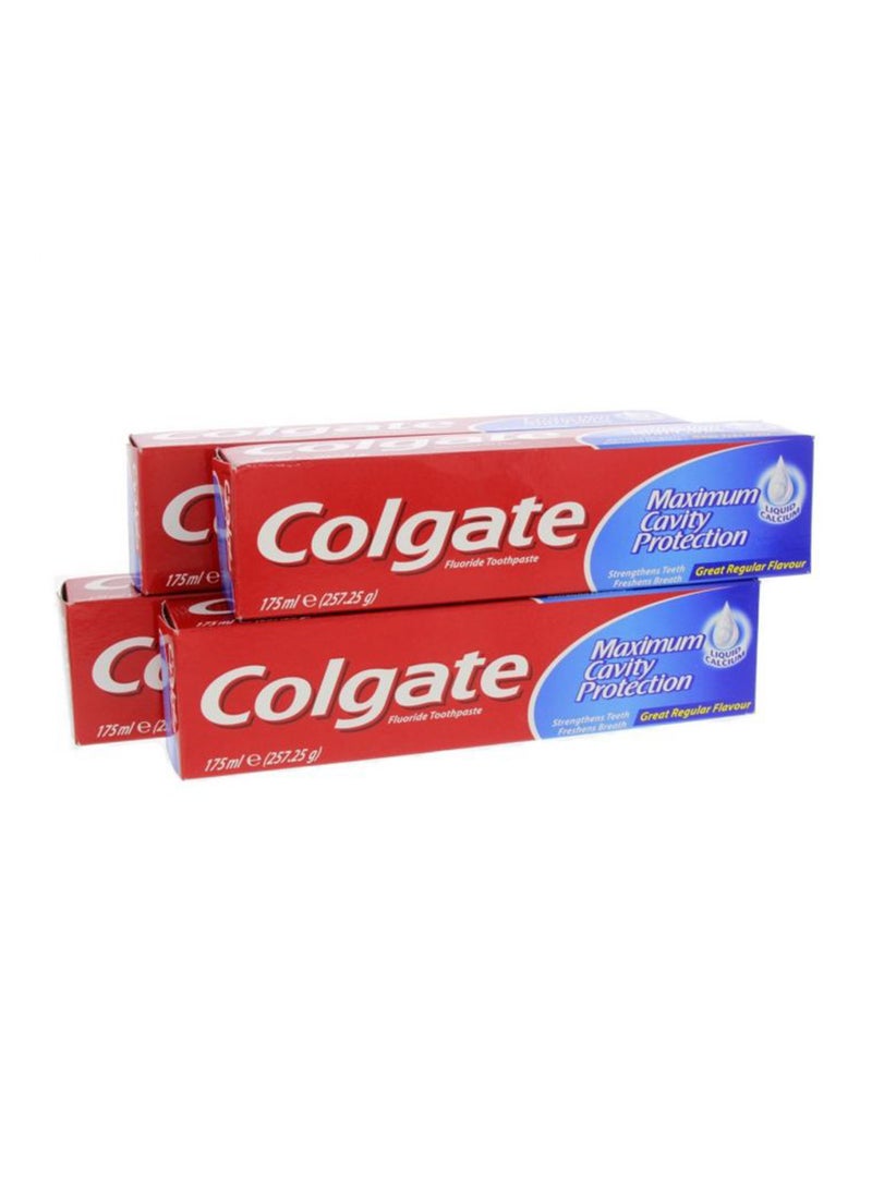 Colgate - 4-Piece Maximum Cavity Protection Toothpaste Set 400ml - Image 1