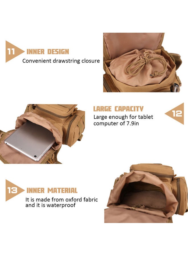 Generic - Drop Leg Bag Waterproof Thigh Waist Pack Pouch 26x4x24cm - Image 1