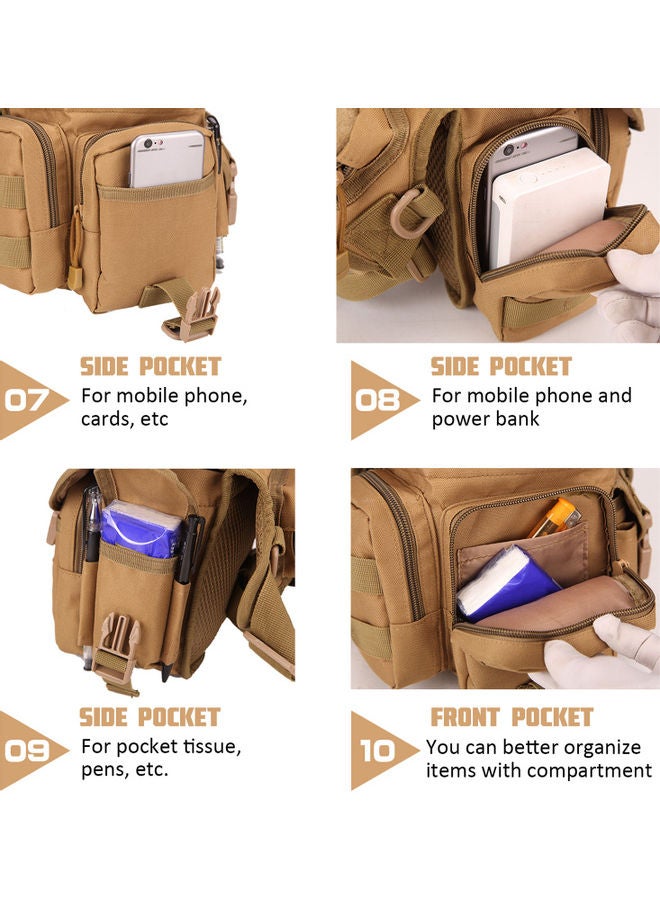 Generic - Drop Leg Bag Waterproof Thigh Waist Pack Pouch 26x4x24cm - Image 1