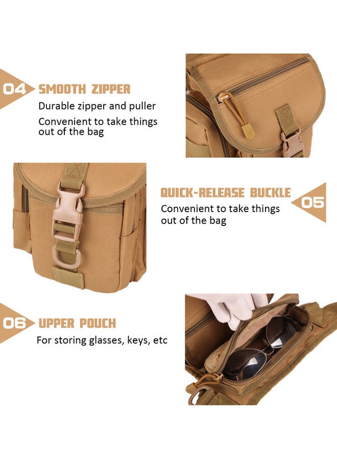 Drop Leg Bag Waterproof Thigh Waist Pack Pouch 26x4x24cm 