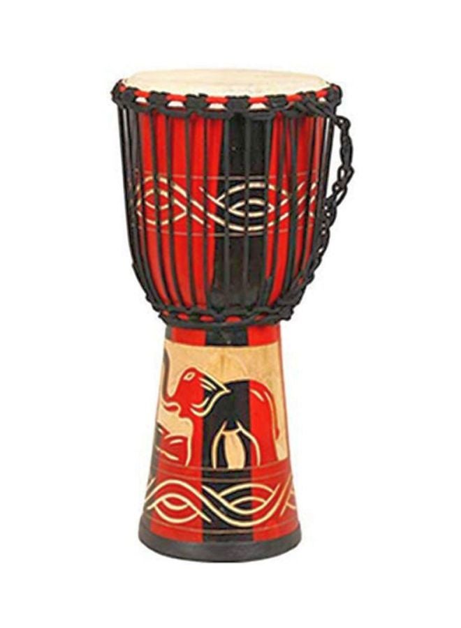 Mike Music Elephant Print Djembes African Hand Drum  - Image 1
