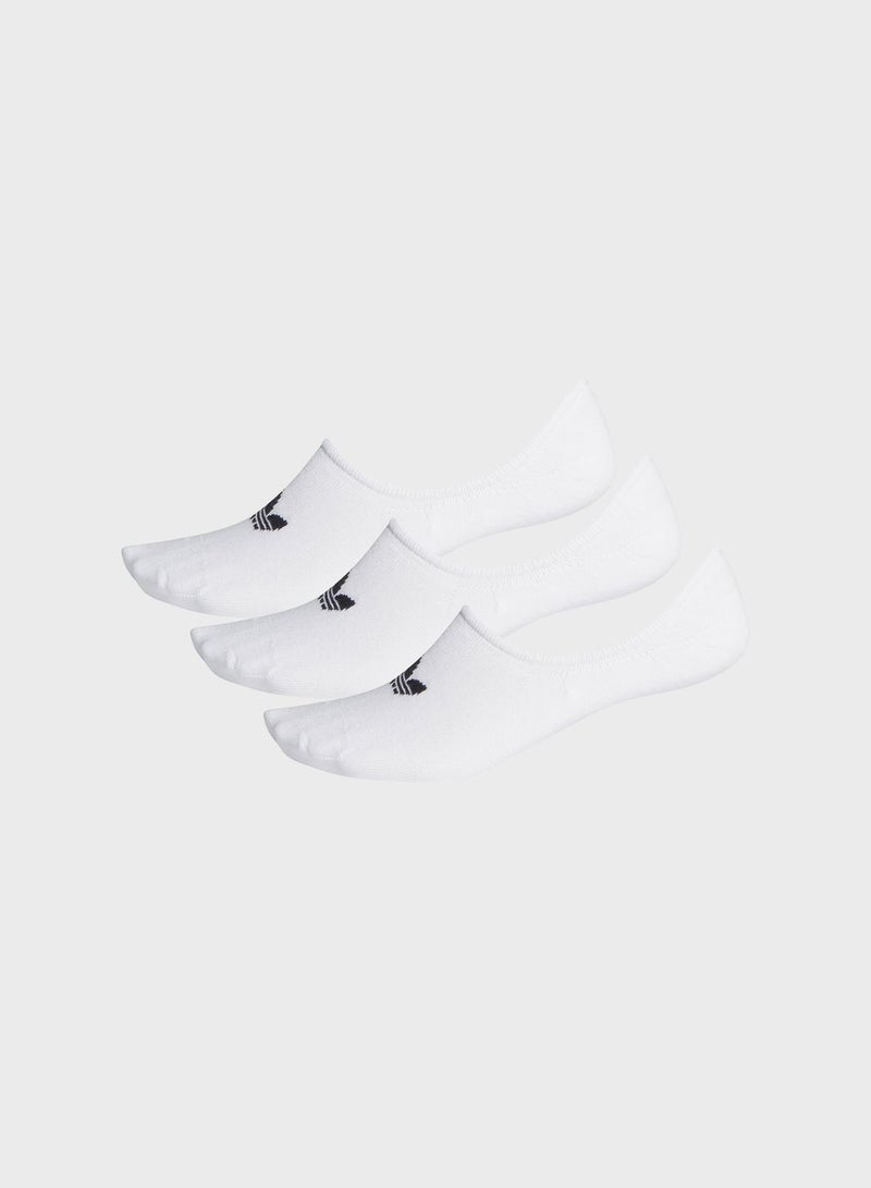 adidas Originals 3 Pair Low-Cut Socks White/Black  - Image 1
