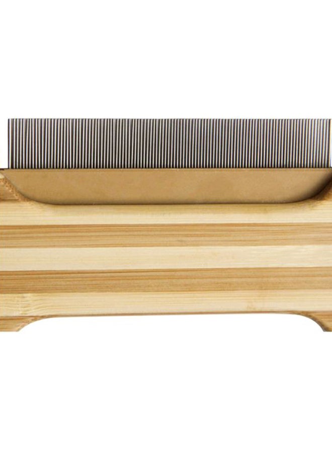 شاربدو مشط للحيوانات الأليفة من الستانلس ستيل بيج / بني - Image 3