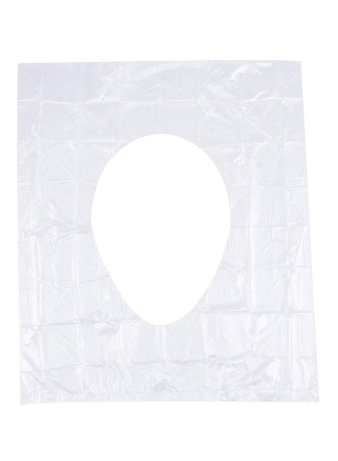 شاربدو غطاء مقعد مرحاض مضاد للماء من 50 قطعة أبيض 48x40سم - Image 1