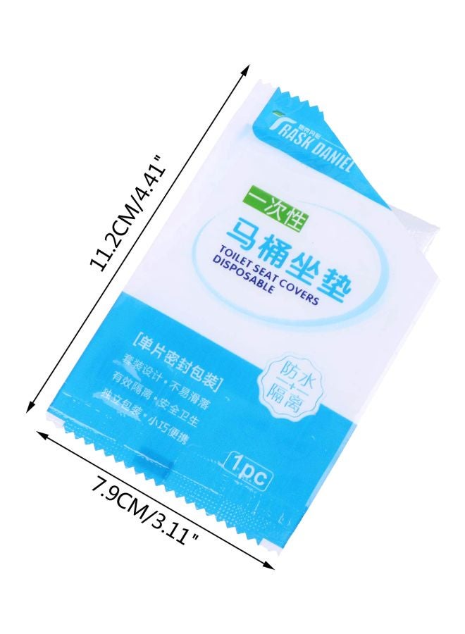 شاربدو غطاء مقعد مرحاض مضاد للماء من 50 قطعة أبيض 48x40سم - Image 4