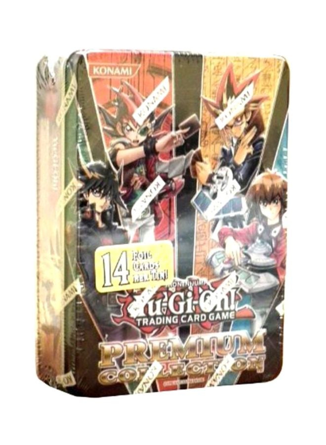 Konami 14-Piece Premium Collection Trading Card Game M12-YGO-Tin 8x3x6inch