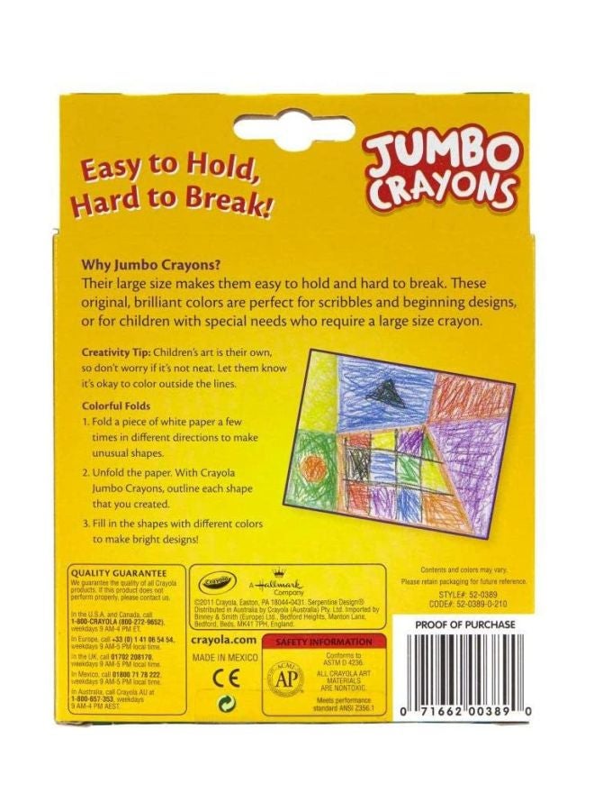 Crayola 8 Non Toxic Crayons Peggable 34.3x7.1x1cm - Image 3