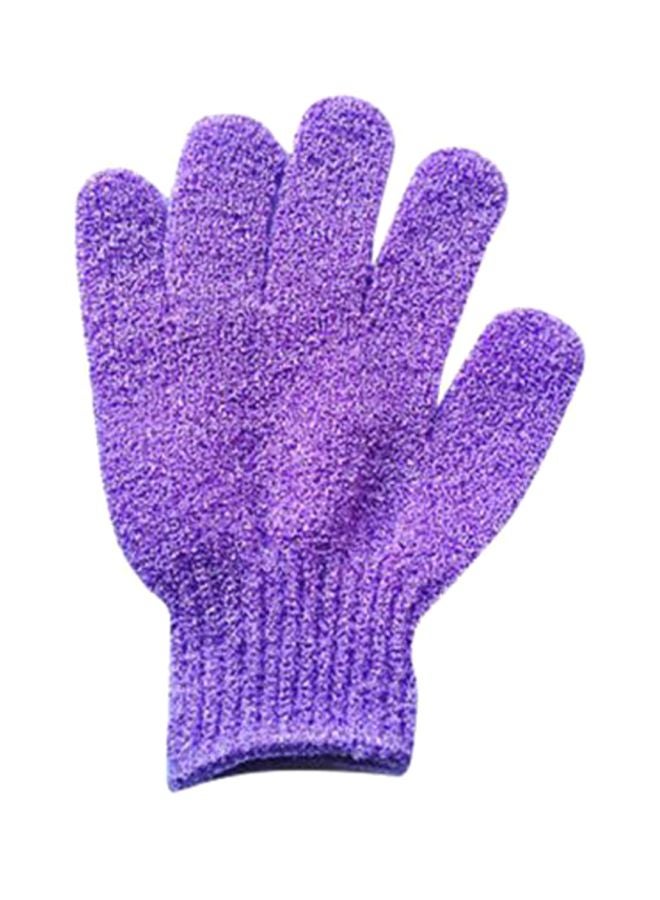 Sharpdo 2-Piece Shower Exfoliating Gloves Purple 13.5x18cm - Image 1