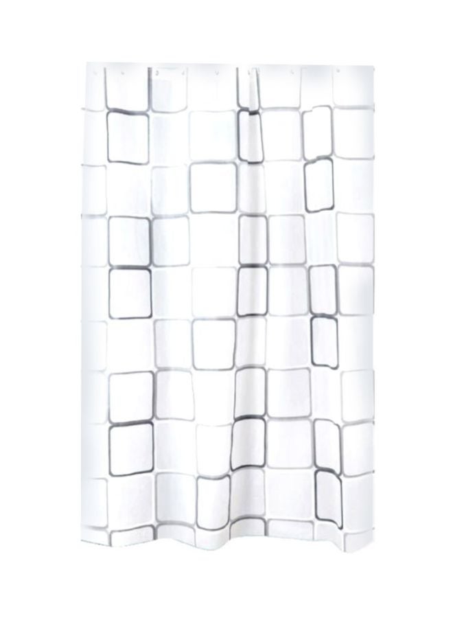 Cool Baby - Square Waterproof Shower Curtain White 120 x 180cm - Image 1