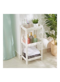 Home Box 3-Tier Allure Bathroom Caddy White 22.5x105cm  - Image 1