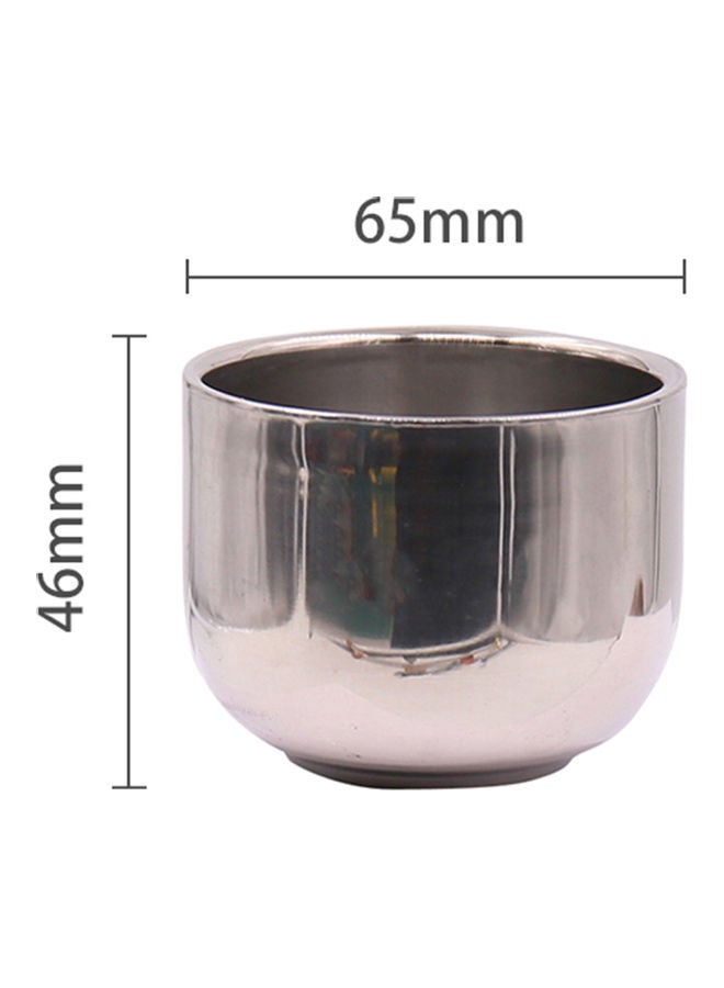 9-Piece Portable Outdoor Boiling Water Mini Tea Infuser Cup Set With Bag Silver/Black - Image 3