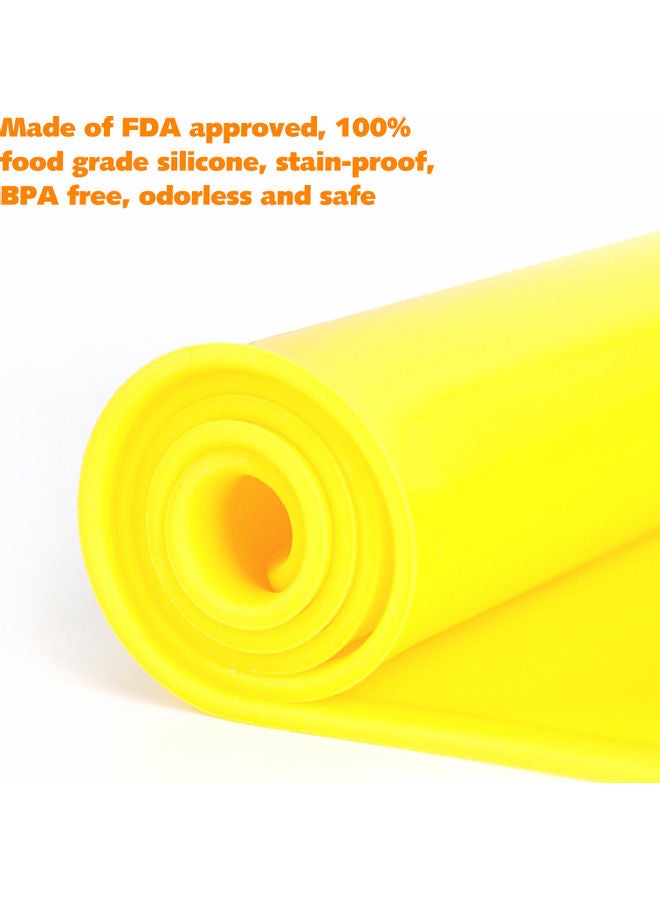 Generic - Silicone Baking Mat Dough Pad Yellow 50 x 2.5 x 2.5cm - Image 1