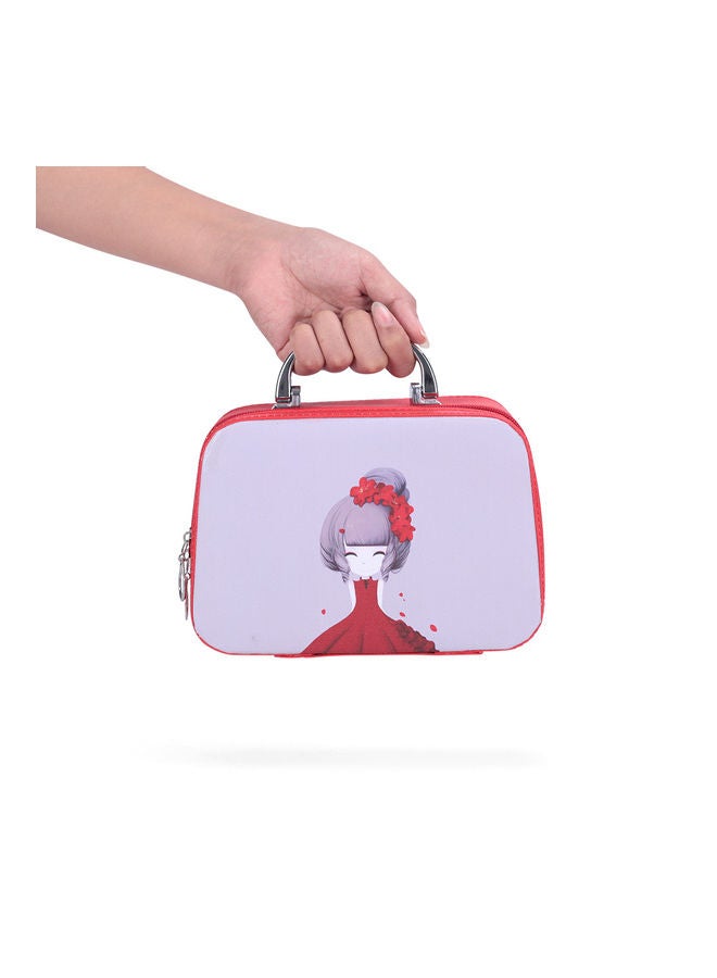 24 Slots Diamond Storage Box With Bottles Cartoon Princess Printing Portable Carry Bag Multicolour 20*7*15cm - Image 2