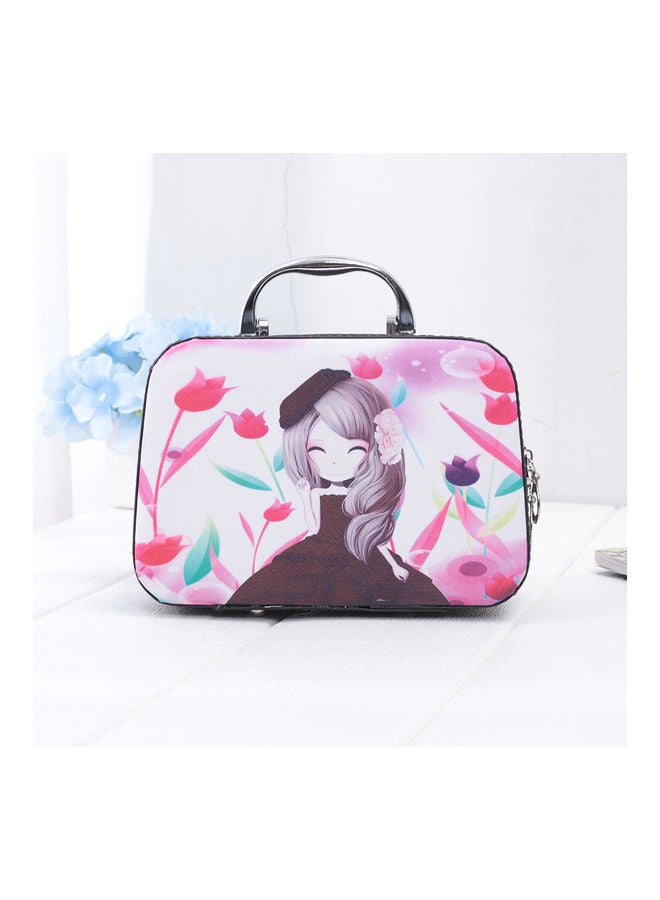 24 Slots Diamond Storage Box With Bottles Cartoon Princess Printing Portable Carry Bag Multicolour 20*7*15cm - Image 5