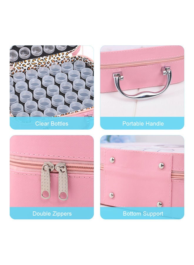 70 Slots Diamond Storage Box With Bottles Cartoon Princess Printing Portable Carry Bag Multicolour 23*9.5*17.5cm - Image 5