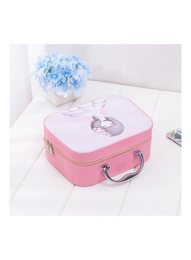 70 Slots Diamond Storage Box With Bottles Cartoon Princess Printing Portable Carry Bag Pink 23*9.5*17.5cm - Image 2
