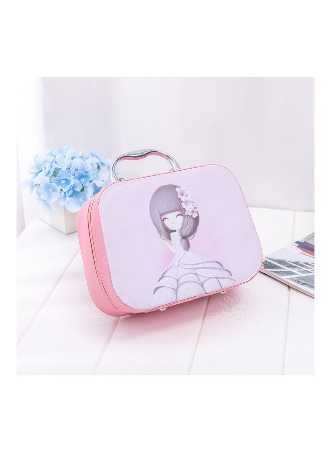 70 Slots Diamond Storage Box With Bottles Cartoon Princess Printing Portable Carry Bag Pink 23*9.5*17.5cm - Image 4
