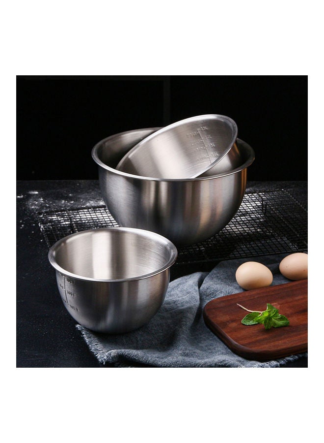 Generic Stainless Steel Mixing Bowl With Scale 1.5 Quart Silver 16*10.7*16cm  - Image 3