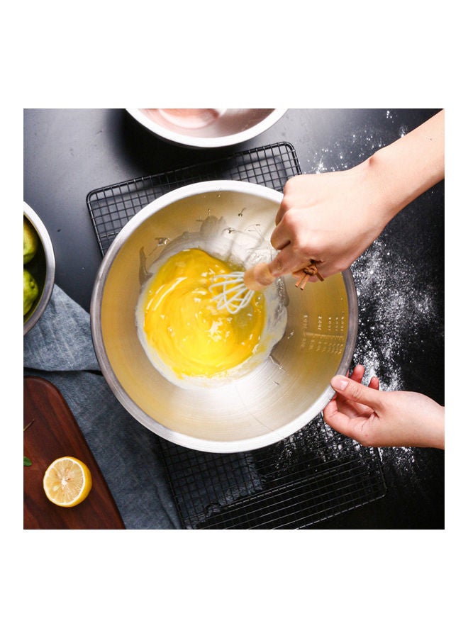 Generic Stainless Steel Mixing Bowl With Scale 1.5 Quart Silver 16*10.7*16cm  - Image 4