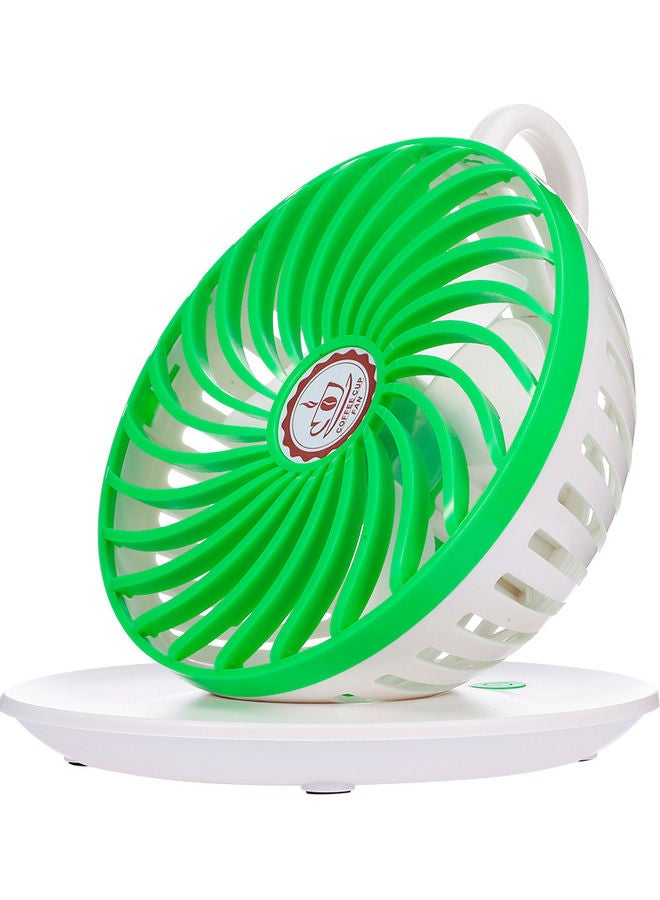 Generic Coffee Cup USB Fan Green  - Image 2