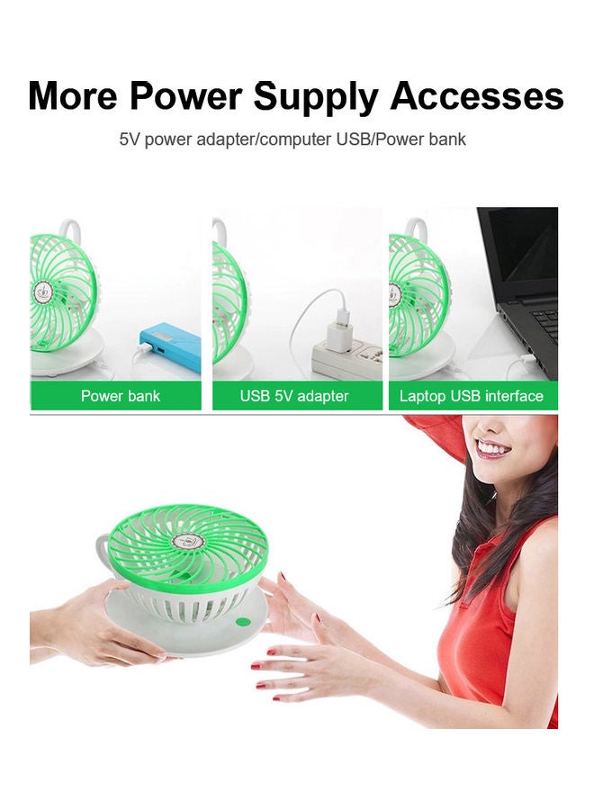 Generic Coffee Cup USB Fan Green  - Image 4