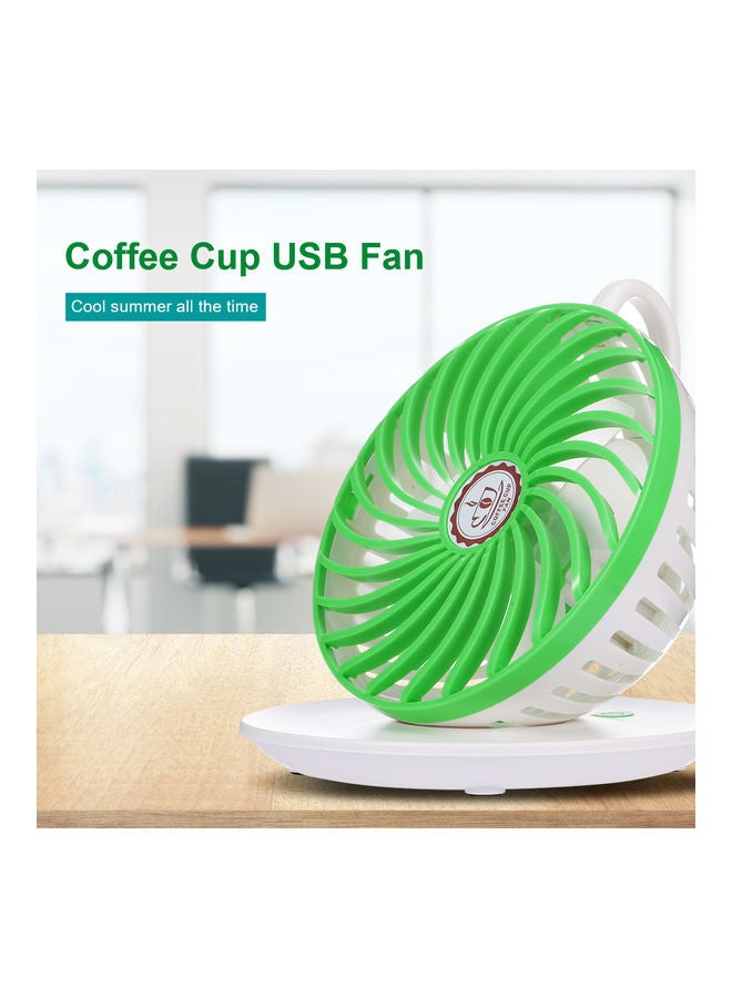 Generic Coffee Cup USB Fan Green  - Image 5