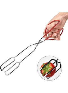 Scissor Tongs Barbecue BBQ Grill Red 39.5*2*4.4cm