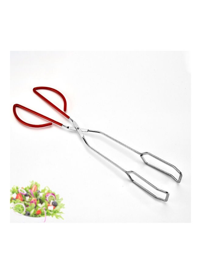 Generic - Scissor Tongs Barbecue BBQ Grill Red 39.5*2*4.4cm - Image 1