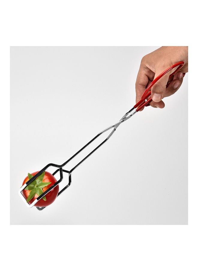Generic - Scissor Tongs Barbecue BBQ Grill Red 39.5*2*4.4cm - Image 1