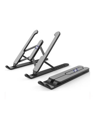 Height Adjustable Laptop Stand 26.6 x 5.6cm Black/Grey - v1608151619/N43100156A_1