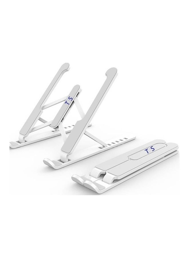 TPS - Height Adjustable Laptop Stand 26.6 x 5.6cm Silver - Image 1