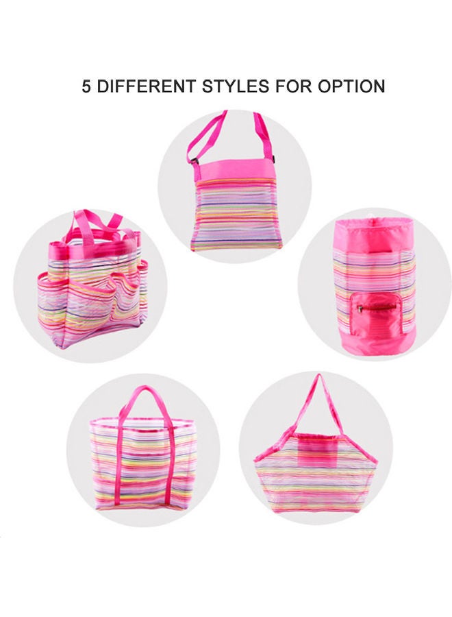 Mesh Beach Bag Extra Large And Tote Backpack Multicolor 16*4*13cm  - Image 5