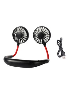 Generic Portable Rechargeable Hanging Neck Fan Black  - Image 3
